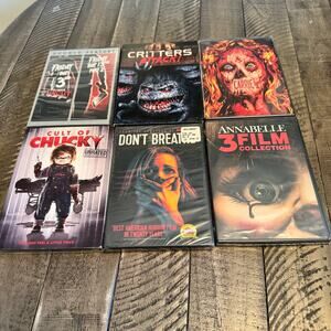 Thriller Scary Movies DVD's Lot of 6 Don't Breath The Cult of Chucky Sealed‎ NEW